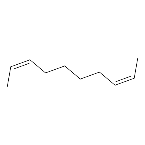 cis-2,cis-8-Decadiene structure