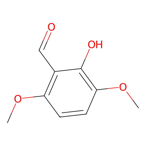 2-Hydroxy-3,6-dimethoxy-benzaldehyde structure