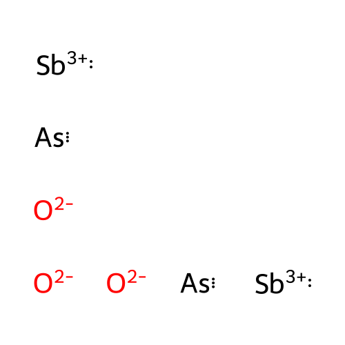 Antimony arsenic oxide structure