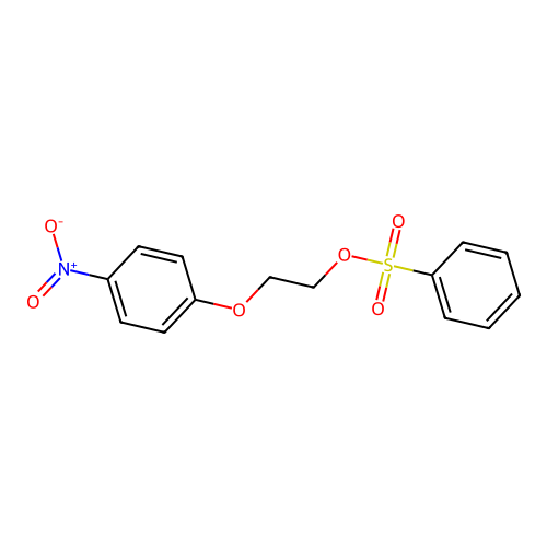 2-(4-Nitrophenoxy)ethyl benzenesulfonate structure