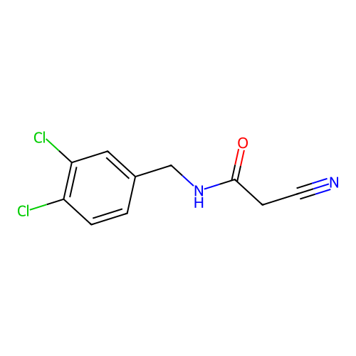 N-(3,4-dichlorobenzyl)-2-cyanoacetamide structure