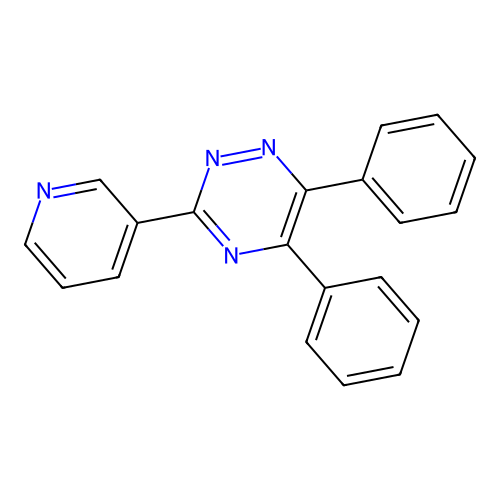 5,6-Diphenyl-3-(pyridin-3-yl)-1,2,4-triazine structure