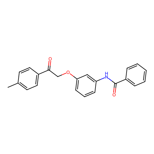 N-{3-[2-(4-methylphenyl)-2-oxoethoxy]phenyl}benzamide structure