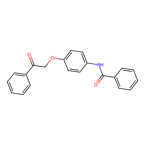 N-[4-(2-oxo-2-phenylethoxy)phenyl]benzamide structure