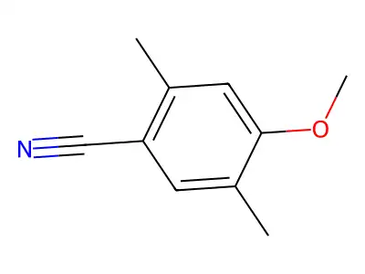 4-Methoxy-2,5-dimethylbenzonitrile structure