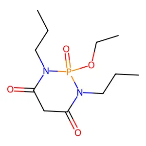 2-Ethoxy-2-oxo-1,3-dipropyl-1,3,2lambda5-diazaphosphinane-4,6-dione structure