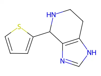4-(2-thienyl)-4,5,6,7-tetrahydro-1H-imidazo[4,5-c]pyridine structure