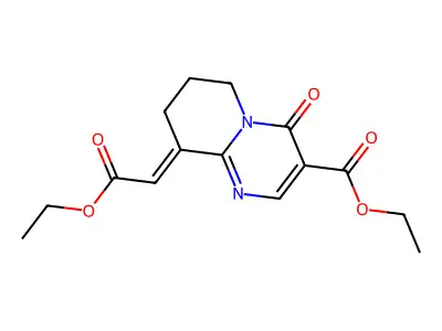 ethyl (9Z)-9-(2-ethoxy-2-oxoethylidene)-4-oxo-7,8-dihydro-6H structure