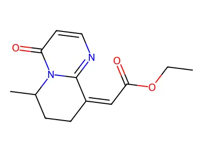 ethyl 2-(6-methyl-4-oxo-7,8-dihydro-6H-pyrido[1,2-a]pyrimidin-9-ylidene)acetate structure