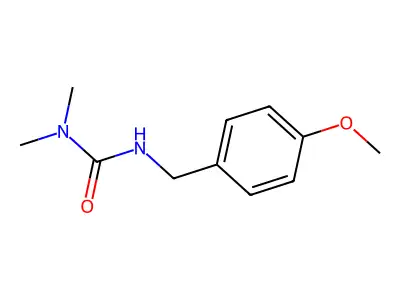 3-(4-Methoxybenzyl)-1,1-dimethylurea structure