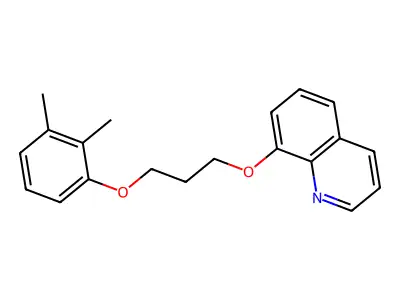 8-[3-(2,3-Dimethylphenoxy)propoxy]quinoline structure