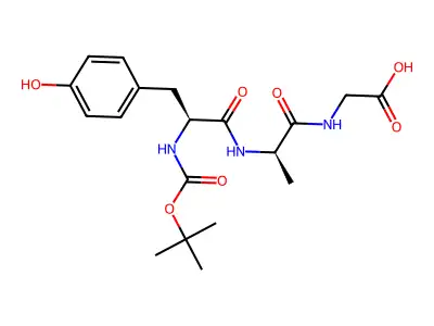 Boc-Tyr-D-Ala-Gly structure