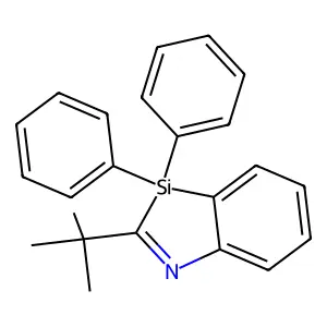 2-tert-Butyl-3,3-diphenyl-3H-1,3-benzazasilole structure