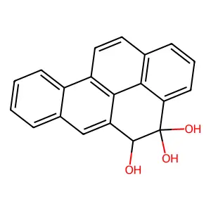 Benzo(a)pyrene-4,4,5(5H)-triol structure