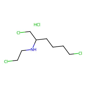 1,6-Dichloro-N-(2-chloroethyl)-2-hexanamine hydrochloride structure