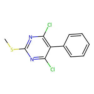 4,6-Dichloro-2-methylthio-5-phenylpyrimidine structure