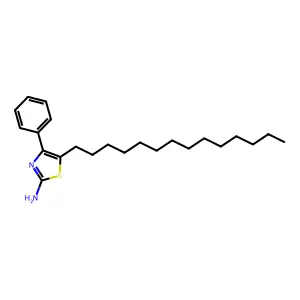 4-苯基-5-十四烷基-2-噻唑胺 structure
