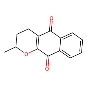 2H-Naphtho(2,3-b)pyran-5,10-dione, 3,4-dihydro-2-methyl- structure