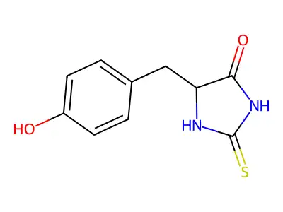5-(4-Hydroxybenzyl)-2-thioxoimidazolidin-4-one structure