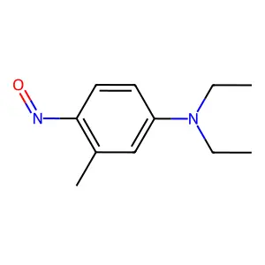 Benzenamine, N,N-diethyl-3-methyl-4-nitroso- structure