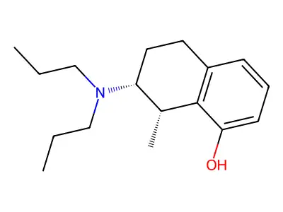 (7R,8S)-7-(dipropylamino)-8-methyl-5,6,7,8-tetrahydronaphthalen-1-ol structure