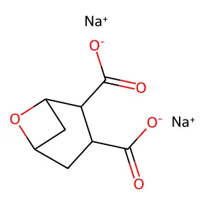 6-Oxabicyclo(3.1.1)heptane-2,3-dicarboxylic acid, disodium salt structure