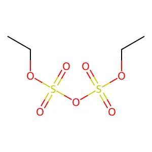Disulfuric acid, diethyl ester structure