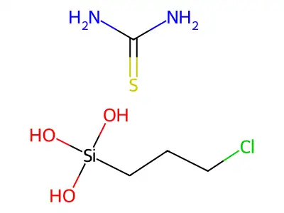 Silanetriol, 1-(3-chloropropyl)-, compd. with thiourea (1:1) structure