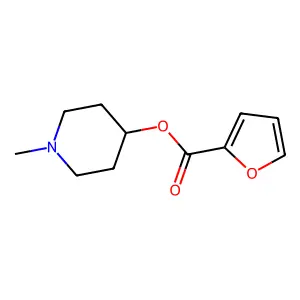 1-Methyl-4-piperidinyl 2-furoate structure