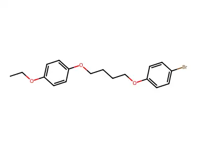 1-Bromo-4-[4-(4-ethoxyphenoxy)butoxy]benzene structure