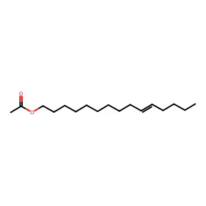 Pentadec-10-enyl acetate structure