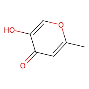 4H-Pyran-4-one, 5-hydroxy-2-methyl- structure