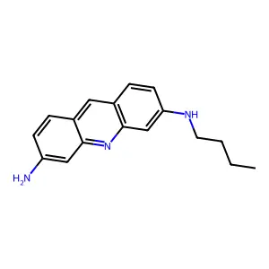 3,6-Acridinediamine, N-butyl- structure