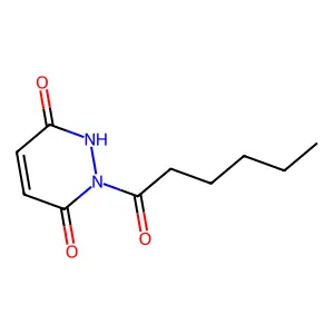 3,6-Pyridazinedione, 1,2-dihydro-1-(1-oxohexyl)- structure