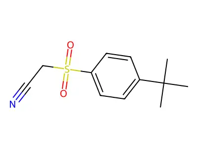 2-((4-(Tert-butyl)phenyl)sulfonyl)acetonitrile structure