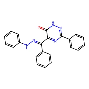 3-Phenyl-5-[phenyl-(2-phenylhydrazinyl)methylidene]-1,2,4-triazin-6-one structure