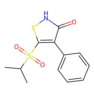 5-(Isopropylsulfonyl)-4-phenyl-3(2H)-isothiazolone structure