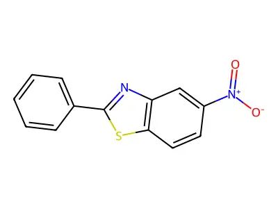 2-Phenyl-5-nitrobenzothiazole structure
