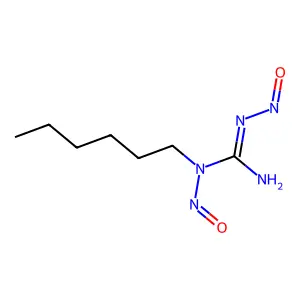 1-Hexyl-1,2-dinitrosoguanidine structure