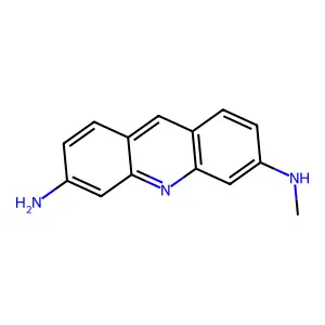 3,6-Acridinediamine, N-methyl- structure