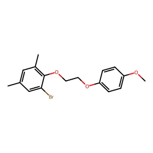 1-Bromo-2-[2-(4-methoxyphenoxy)ethoxy]-3,5-dimethylbenzene structure