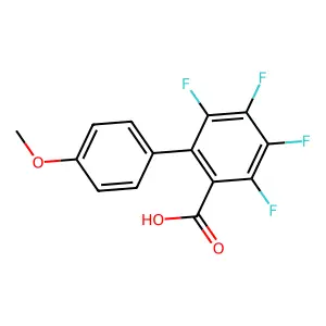 [1,1'-Biphenyl]-2-carboxylic acid, 3,4,5,6-tetrafluoro-4'-methoxy- structure