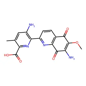 Destrioxyphenylstreptonigrin structure