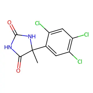 5-Methyl-5-(2,4,5-trichlorophenyl)imidazolidine-2,4-dione structure