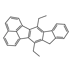 7,13-Diethyl-8H-indeno[1,2-k]fluoranthene structure