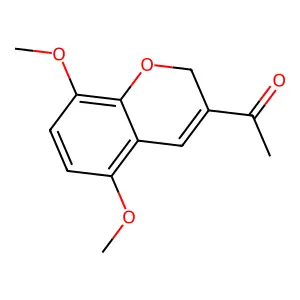 Ethanone, 1-(5,8-dimethoxy-2H-1-benzopyran-3-yl)- structure
