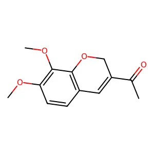 1-(7,8-Dimethoxy-2H-1-benzopyran-3-yl)ethanone structure