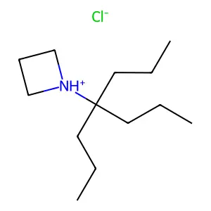 1-(4-Propylheptan-4-yl)azetidine--hydrogen chloride (1/1) structure