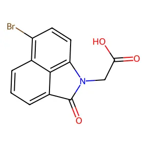 (6-bromo-2-oxobenzo[cd]indol-1(2H)-yl)acetic acid structure
