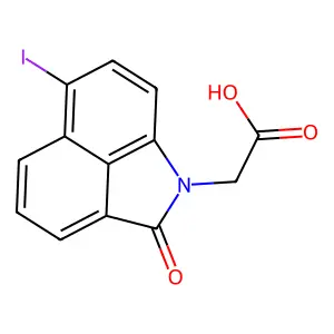 2-(6-iodo-2-oxobenzo[cd]indol-1(2H)-yl)acetic acid structure